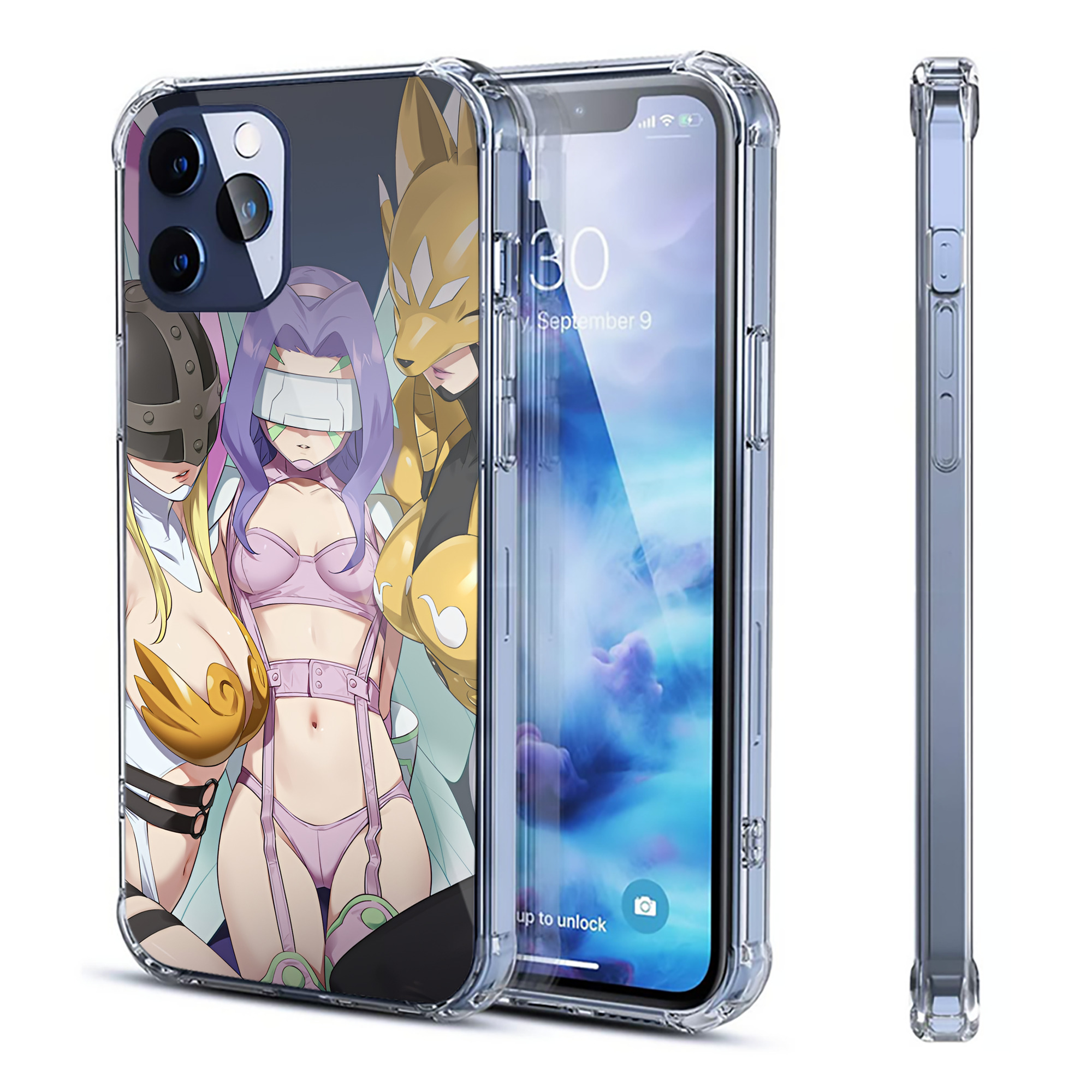 （画像用） Digimon デジタルモンスター/デジモン 【iPhone 12シリーズ対応】透明スマホケース（クリアソフトケース）
